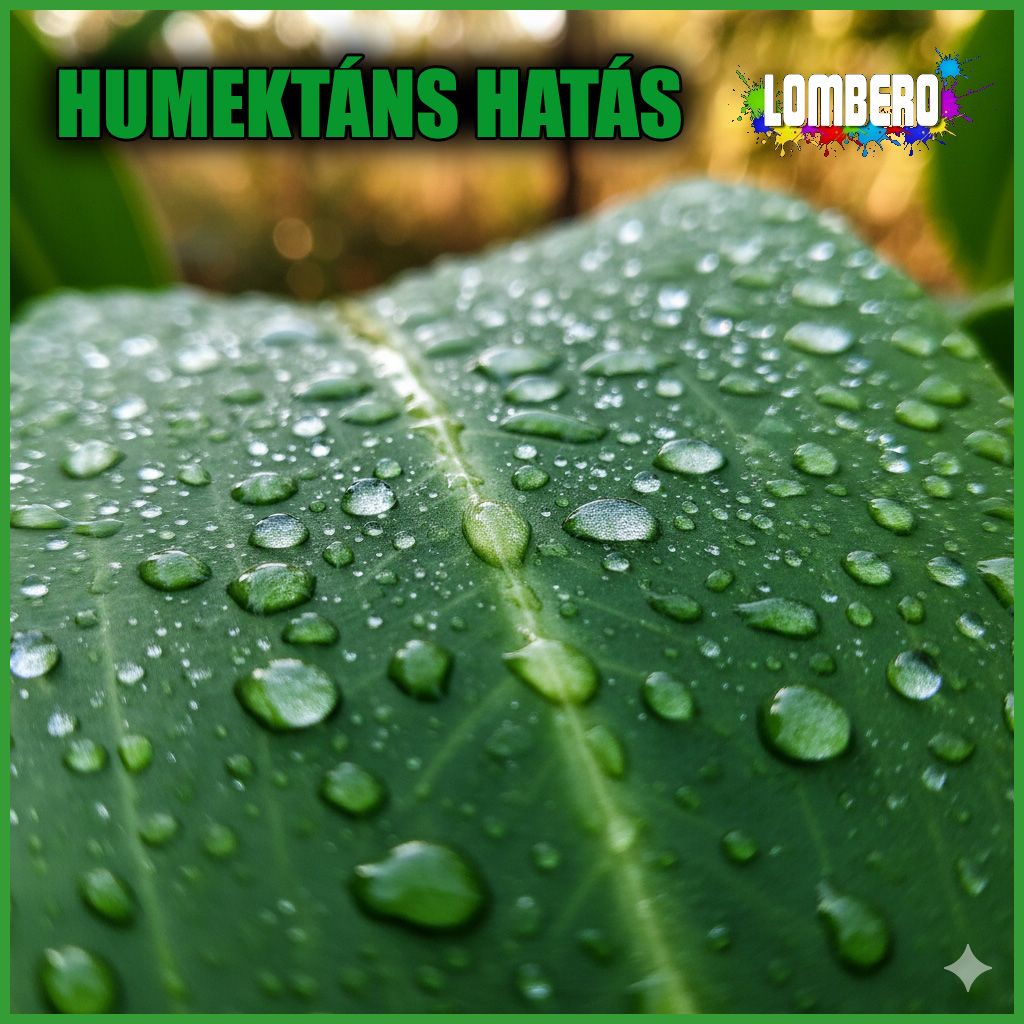 Permetcsepp levél felületén humektáns hatás javítja a tapadást